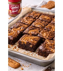 Lotus Biscoff brownie