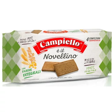 Campiello Novellino teljes kiőrlésű keksz 350g