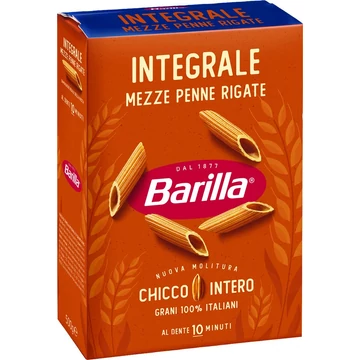 Barilla Teljes kiőrlésű Penne tészta 500g