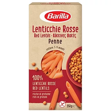 Barilla Vöröslencse Penne tészta 250g
