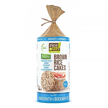 Rice UP! Puffasztott teljes kiőrlésű barna rizs szelet hajdinával és amaránttal 120g
