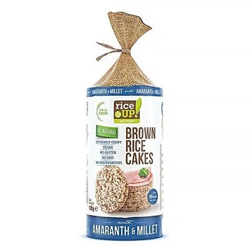 Rice UP! Puffasztott teljes kiőrlésű barna rizs szelet kölessel és amaránttal 120g