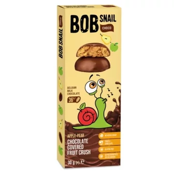  Bob Snail gyümölcs snack 30g alma-körte tejcsokoládéban