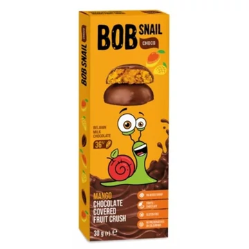 Bob Snail gyümölcs snack 30g mangó tejcsokoládéban
