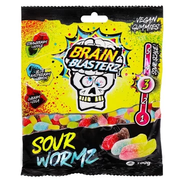 Brain Blasterz Sour Worms 100g