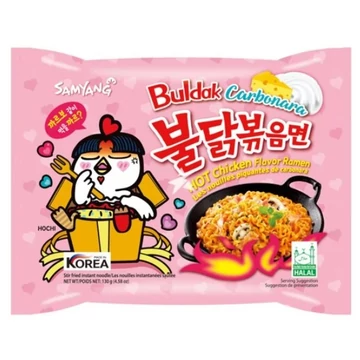 Samyang Buldak Carbonara, Hot Chicken Flavour Ramen 130g