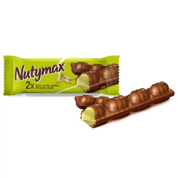 Nutymax pisztáciás roppanós ostyaszelet csokival bevonva 48g