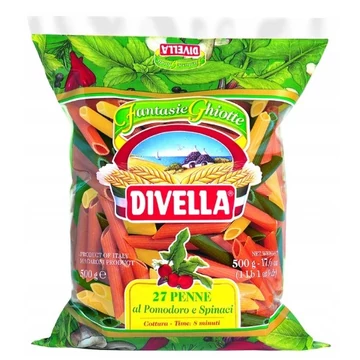 Divella tricolor penne tészta 500g