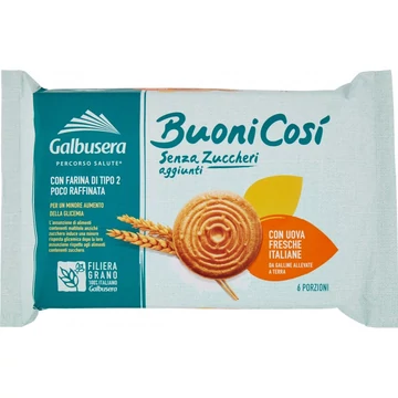 Galbusera Buoni Cosi Klasszikus Cukormentes keksz 330g