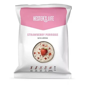 Hester&#039;s Life Strawberry porridge 50g - epres zabkása