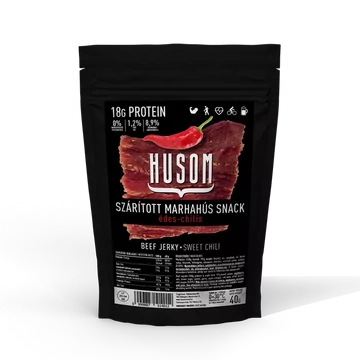 Husom szárított marhahús snack 40g - édes-chilis