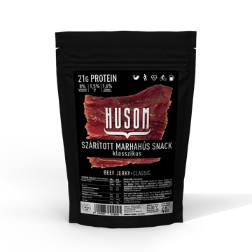 Husom szárított marhahús snack 40g - klasszikus
