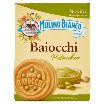 Mulino Bianco Baiocchi Pisztáciakrémmel töltött keksz 240g