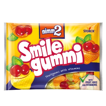 Nimm2 Smilegummi 100g - gyümölcsös gumicukorka vitaminokkal