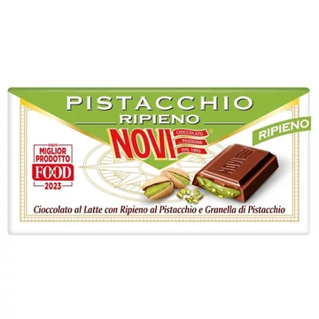 Novi tejcsokoládé pisztáciás töltelékkel 105g