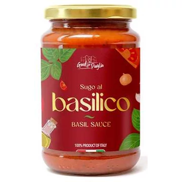 Puglia bazsalikom szósz 340g