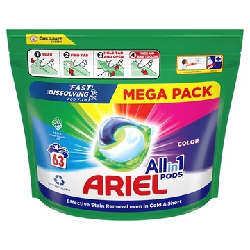 ARIEL All-in-1 PODS Color, mosókapszula 63 db