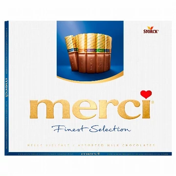 Merci Finest Selection tejcsokoládé válogatás 250g