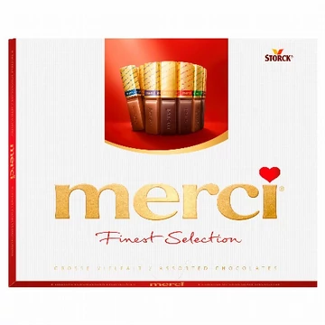 Merci Finest Selection tej- és étcsokoládé válogatás 250g