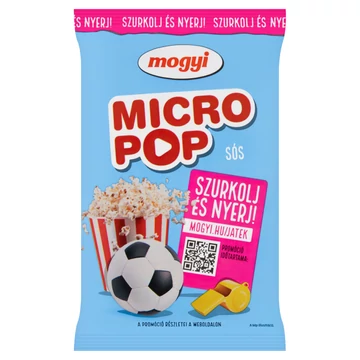 Mogyi Micro Pop sós, mikrohullámú sütőben elkészíthető pattogatni való kukorica 100 g