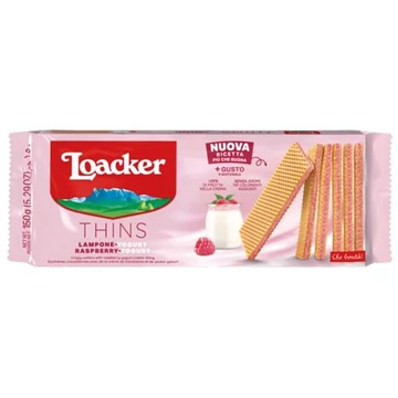 Loacker Thins nápolyi málna-joghurt 150g