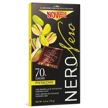 Novi Zenzero étcsokoládé pisztáciával 75g