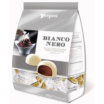 Vergani Bianco Nero ganache csokoládéval töltött fehércsokis praliné 180g