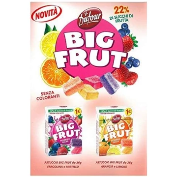 Dufour big frut pocket narancs-citrom 39g