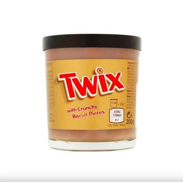 Twix csokoládés, karamellás krém keksz darabokkal 200g