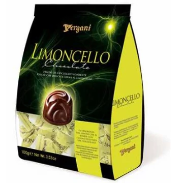 Vergani étcsokoládés bonbon limoncello krémlikőrrel töltve 100g