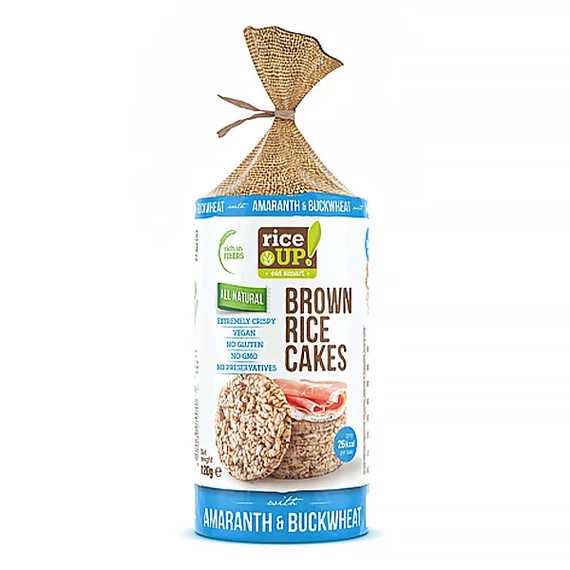 Rice UP! Puffasztott teljes kiőrlésű barna rizs szelet hajdinával és amaránttal 120g