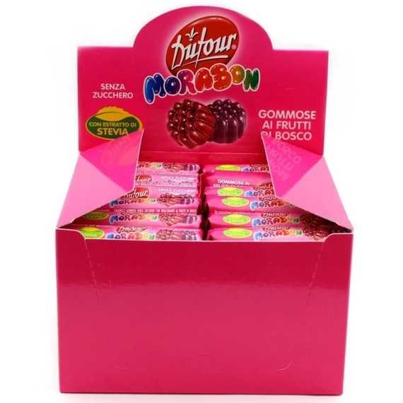 Dufour Morabon gyümölcsös gumicukor steviával 19g